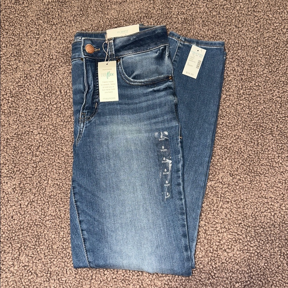 Maurices Everflex Super Skinny Blue Jeans